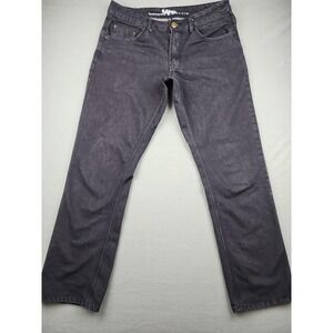 Bulletprufe Jeans Mens 34x32(31) Black Straight Stretch Denim Work Pants Casual